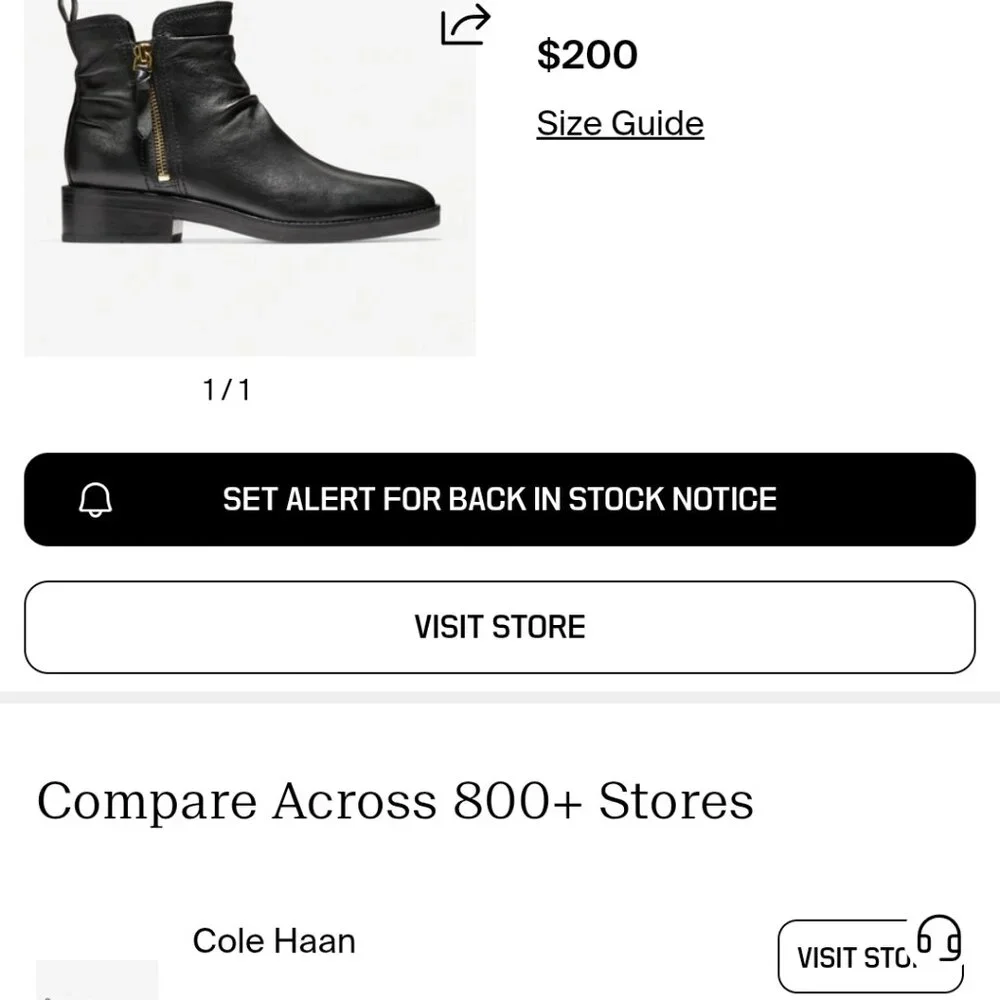 Cole Haan mid boot - Picture 3 of 4